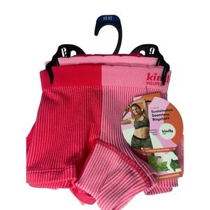 Kindly Yours SZ XS (0-2) 3-Pair Womens Boyshort Seamless Underwear Nylon Blend